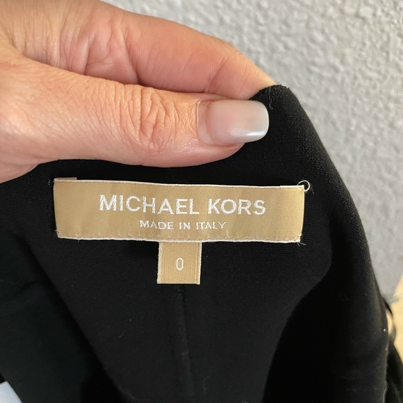 Michael Kors black bodycon dress with front zipper - Picture 2 of 2